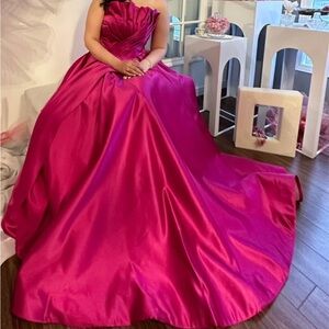 Pink prom dress